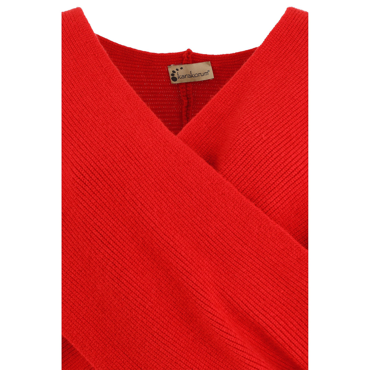 KARAKORUM Maglia Gabriella rossa incrociata
