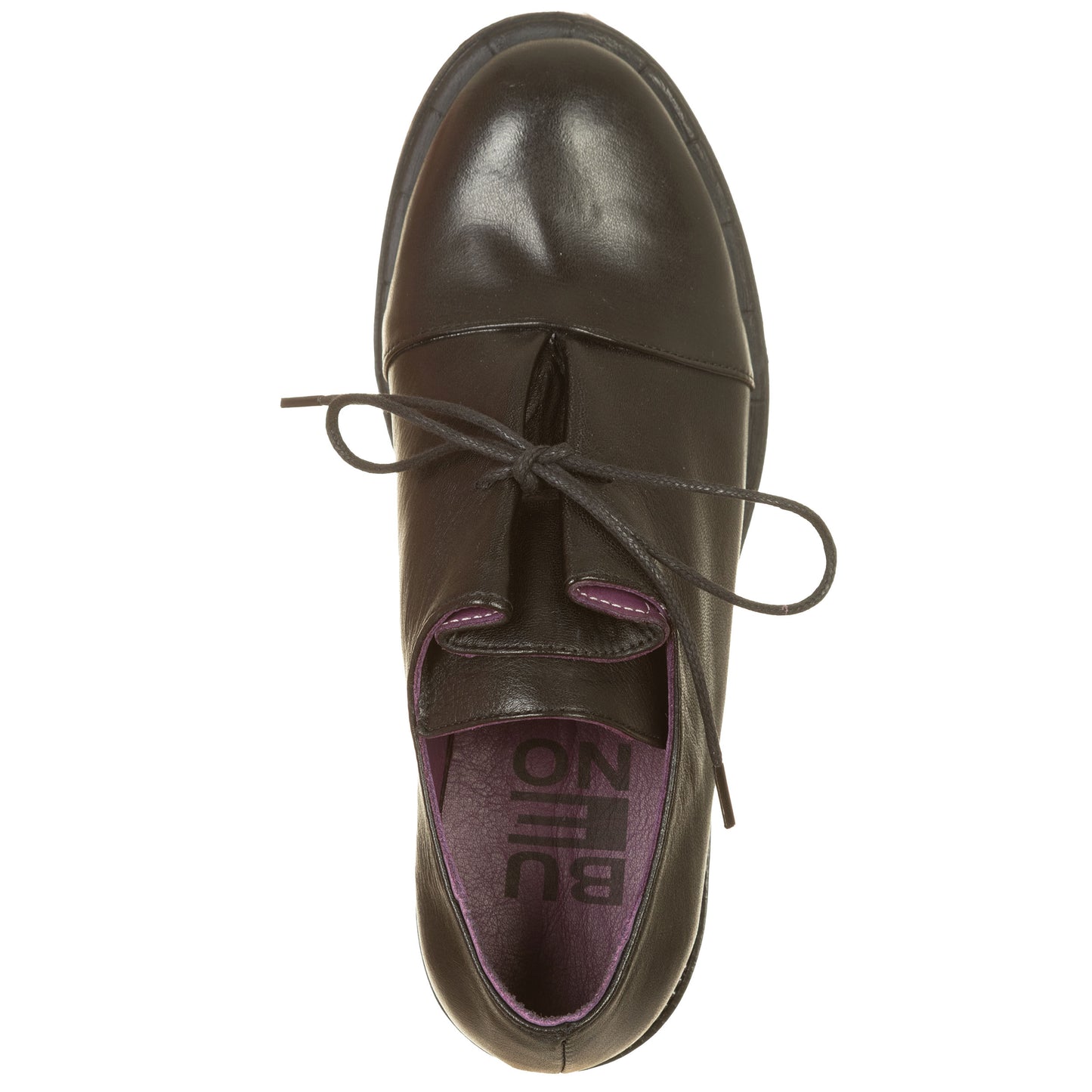 BUENO - Slip on con soffietto e lacci, profilo viola