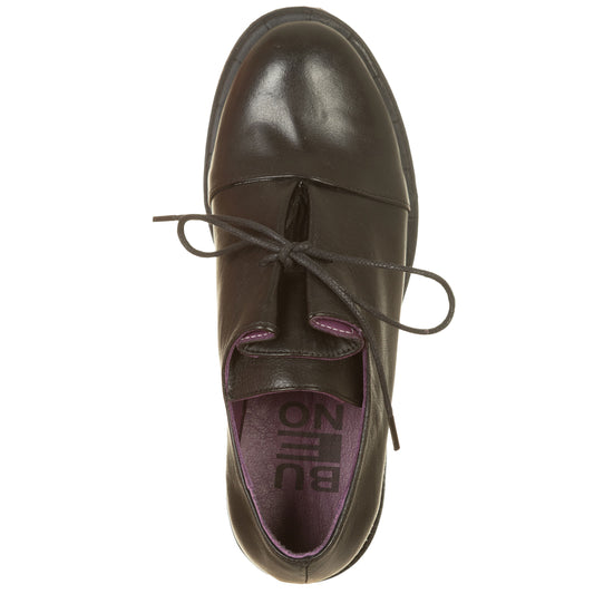 BUENO - Slip on con soffietto e lacci, profilo viola-BUENO-VIALESCARPE