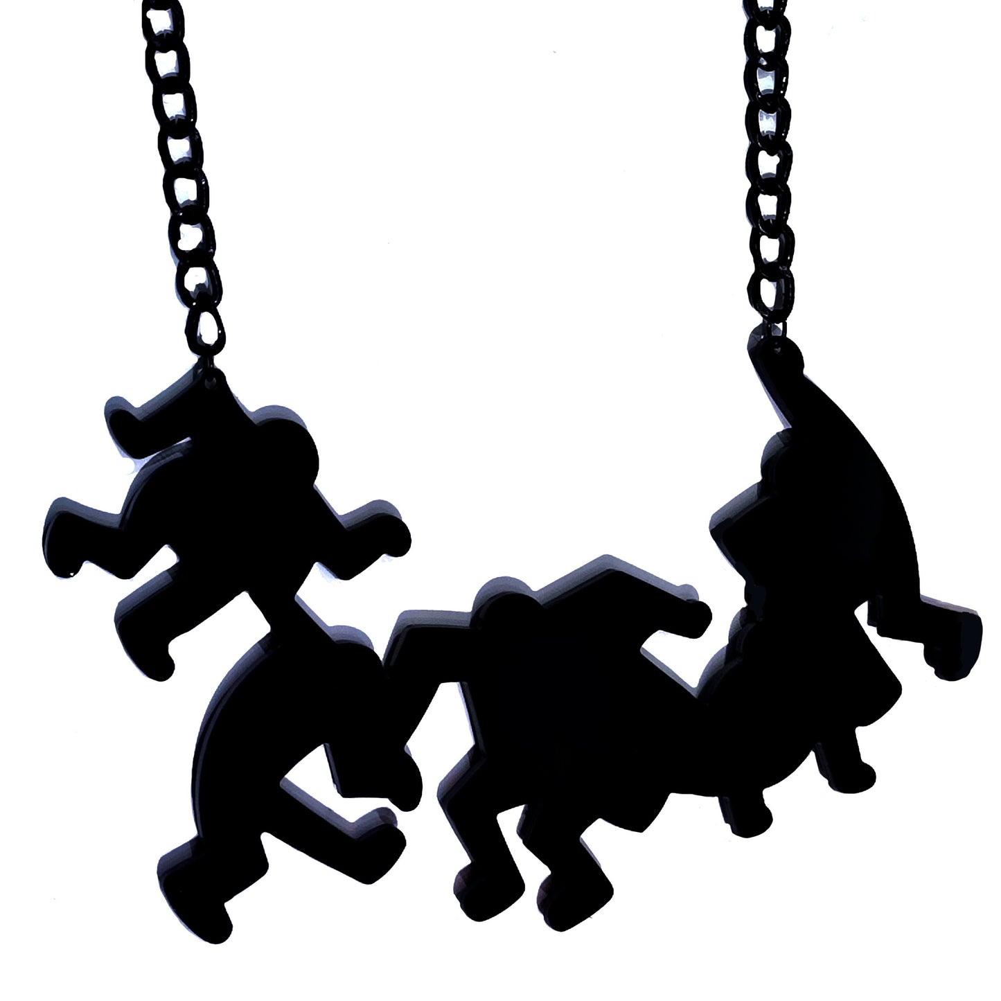 ARKY FLY Collana plexiglass Haring omini-ARKYFLY-VIALESCARPE