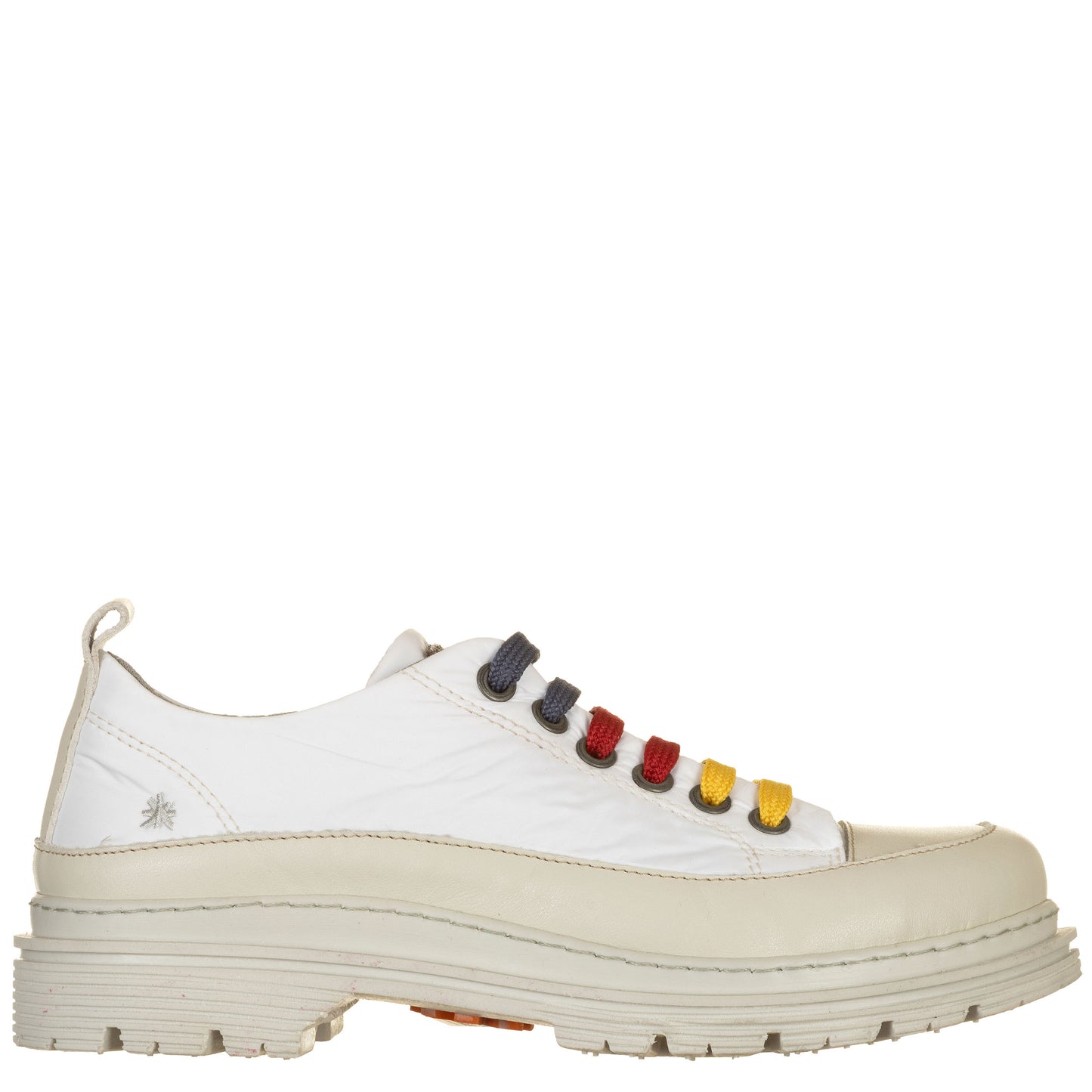 ART Sneakers BIRMINGHAM Nylon bianco con lacci colorati