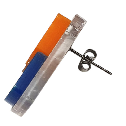 ARKY FLY Oreccchini lobo Campbell blu e arancio-ARKYFLY-VIALESCARPE