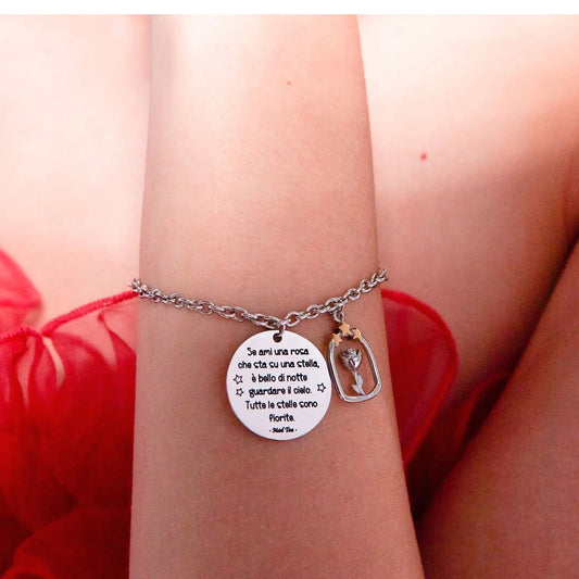 MAT TEA - Bracciale PICCOLO PRINCIPE - “Una stella in fiore”-MAD TEA-VIALESCARPE