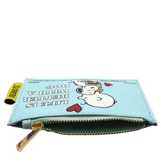HOUSE OF DISASTER - Peanuts ‘Life is better with a Dog’ Zip Purse-House of Disaster-VIALESCARPE