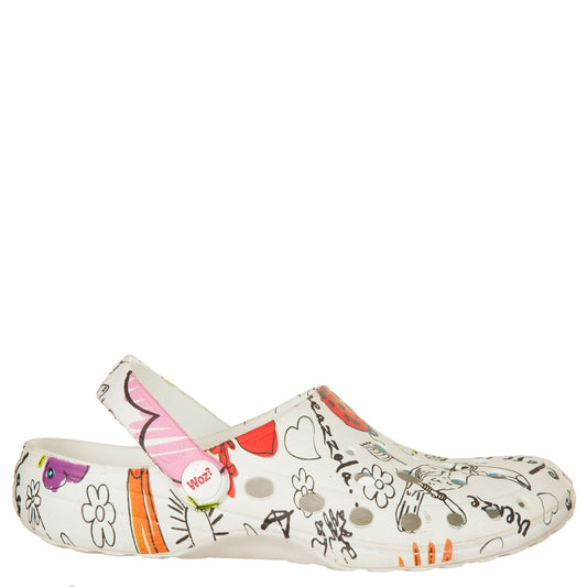 Sabot Cheese bambin* Picasso bianco-WOZ?-VIALESCARPE