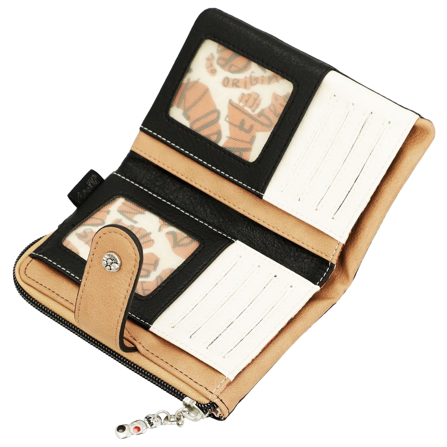 ANEKKE Portafoglio RFID flessibile medio Alma