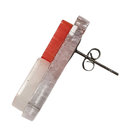 ARKY FLY Oreccchini lobo Campbell bianco e rosso-ARKYFLY-VIALESCARPE