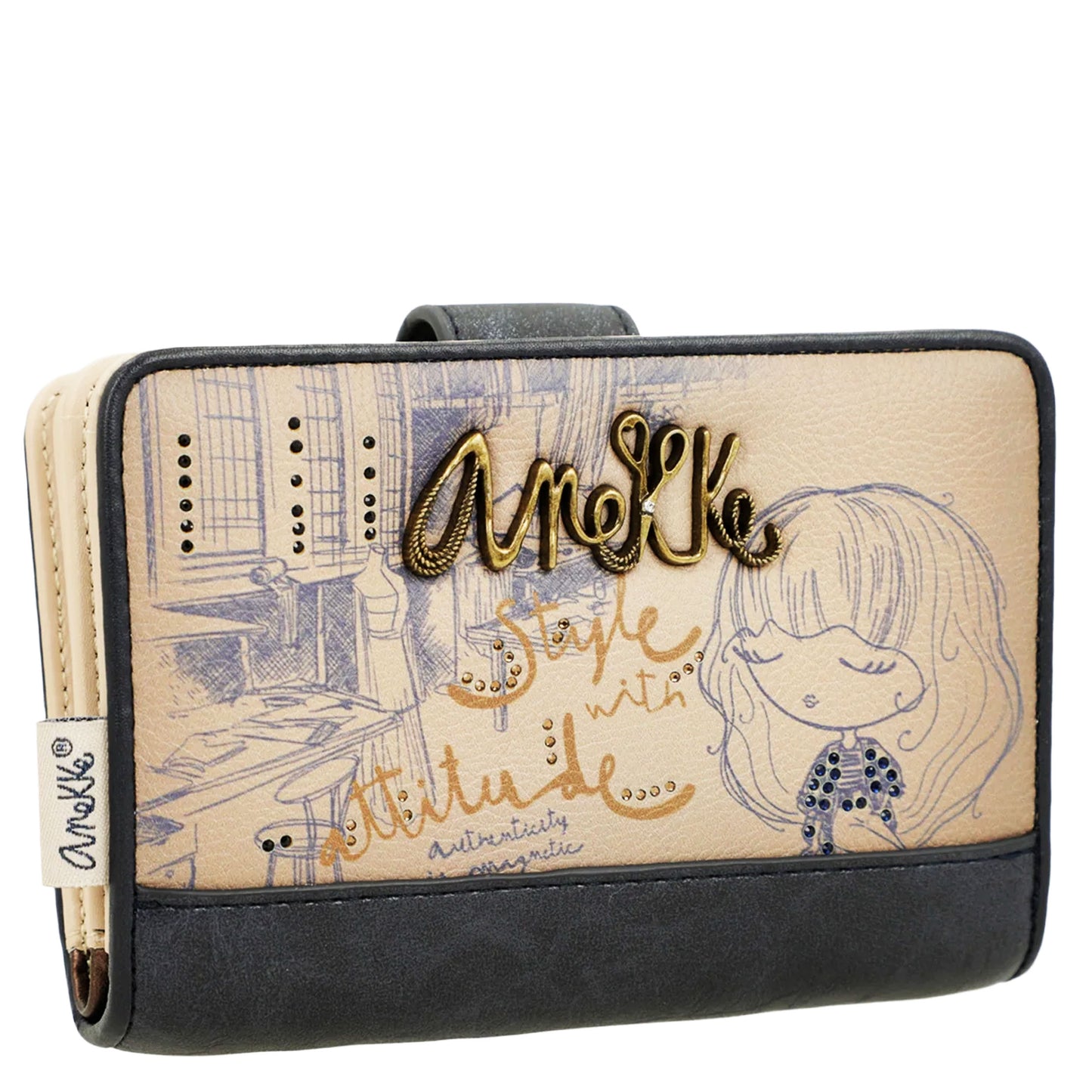 ANEKKE - Portafogli medio RFID Studio