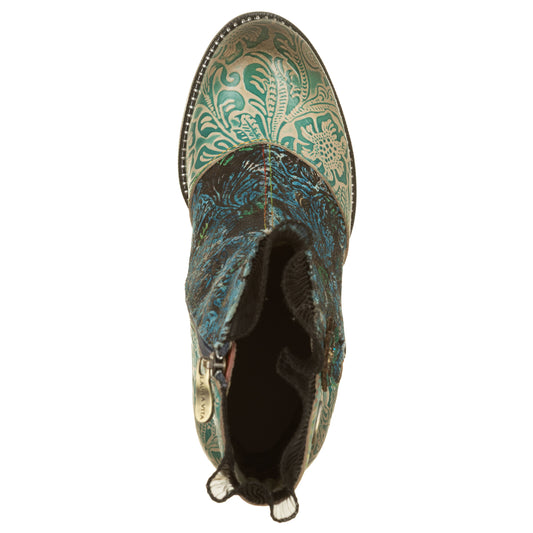 LAURA VITA Stivaletti con tacco lavorato LEDAO48 Tiffany