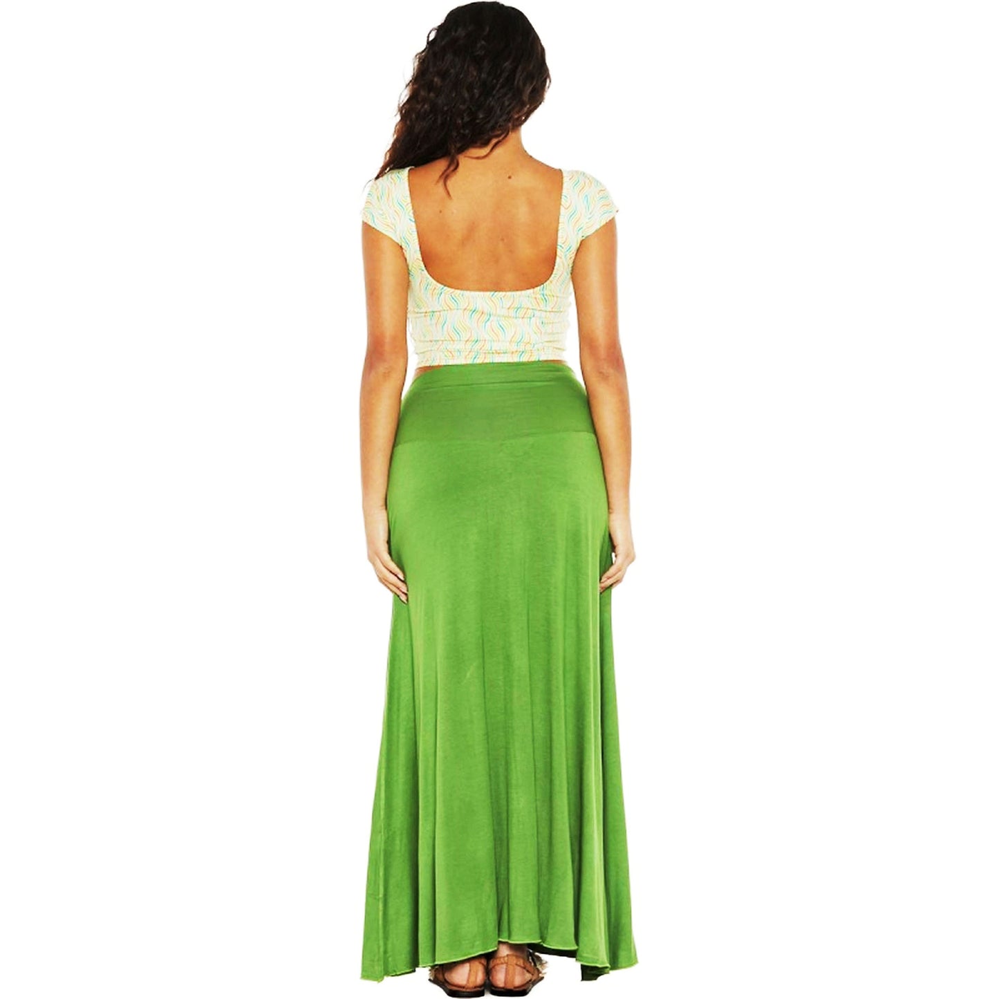 Gonna lunga HELICONIA SKY - BABA Design-Baba design-VIALESCARPE