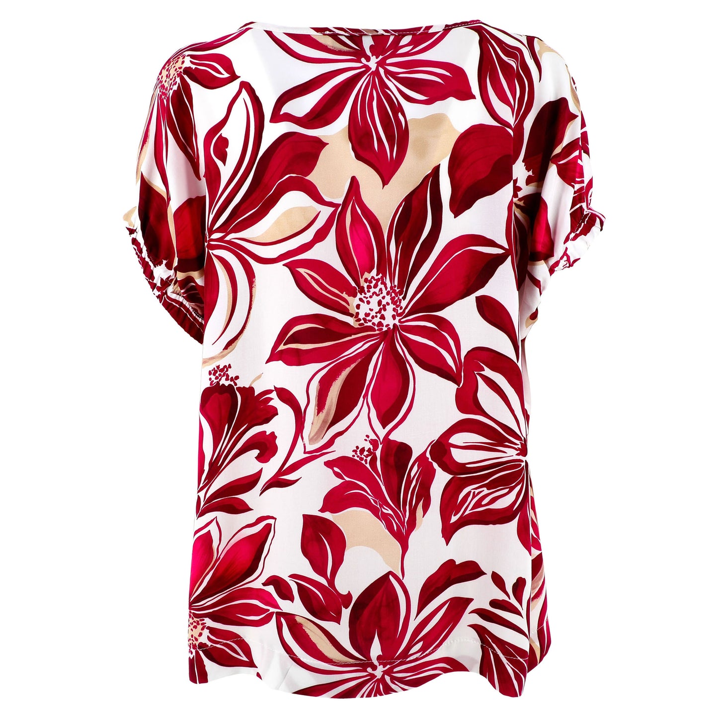 KARAKORUM Blusa TERRY Ciclamino e panna-KARAKORUM-VIALESCARPE