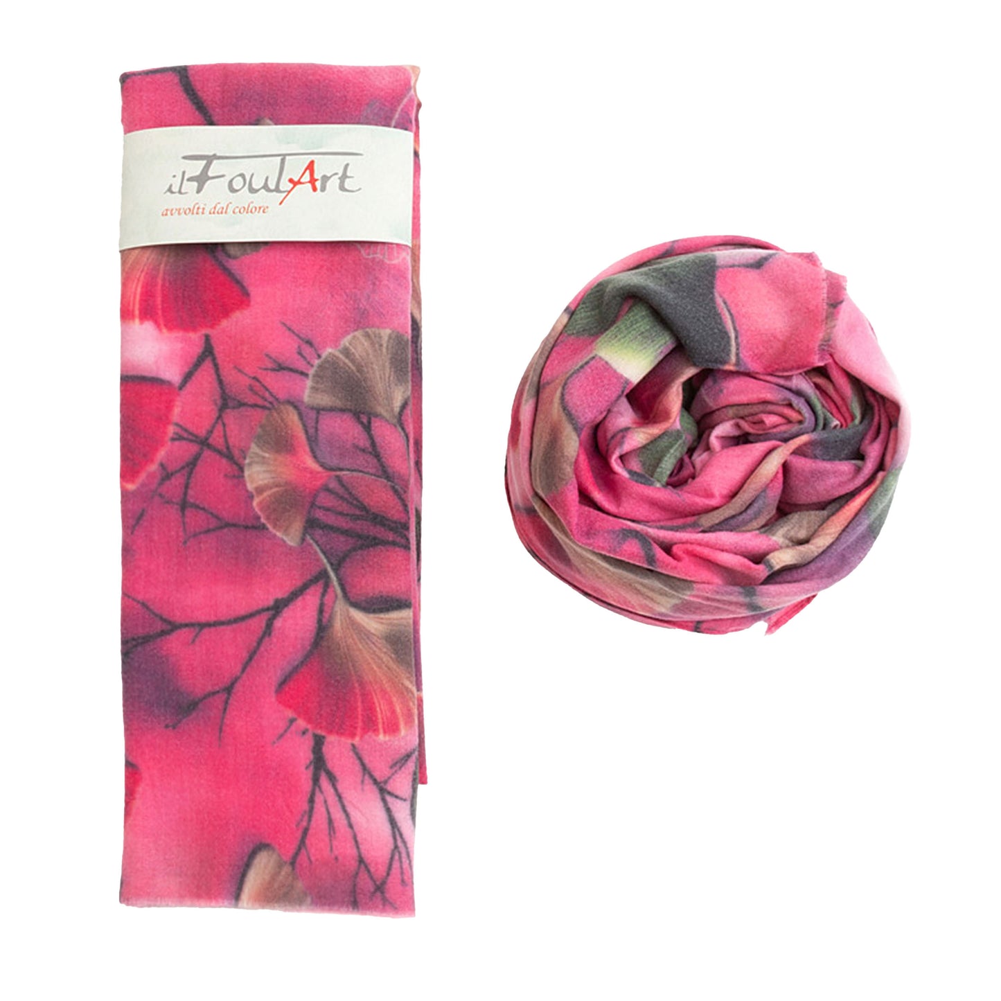 Scialle Sciarpone IlFoulART Caldo Morbido Jinko-GliARTiCOLiIL-VIALESCARPE