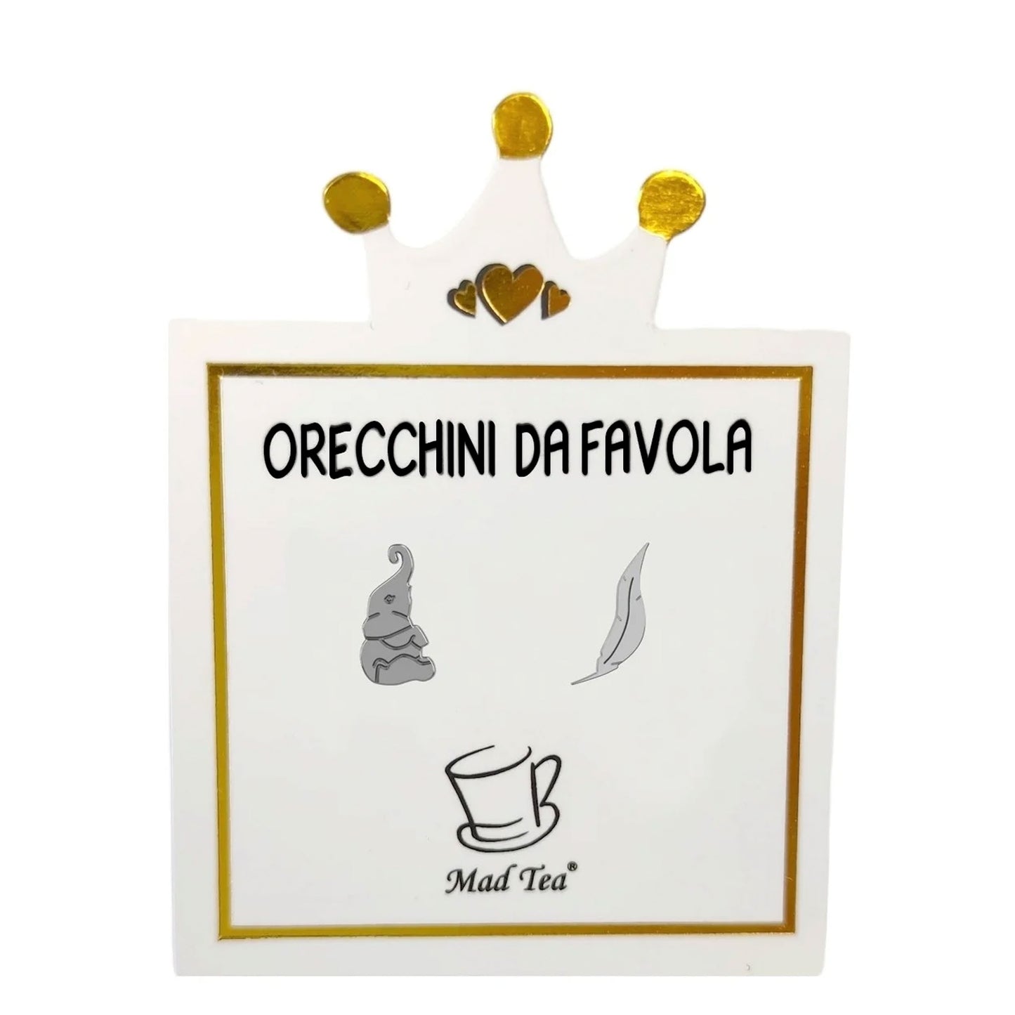 Orecchini - Piuma magica - elefante
