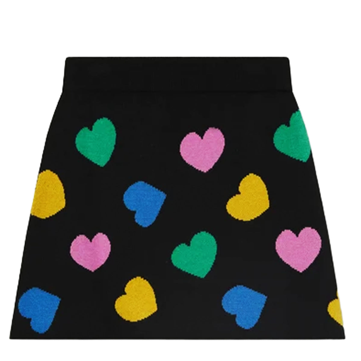 COMPAÑÍA FANTÁSTICA Gonna Jacquard Cuori Nera