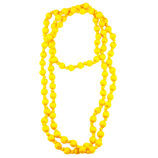 LOOM - Collana Doan Nodi Seta Giallo-LOOM-VIALESCARPE