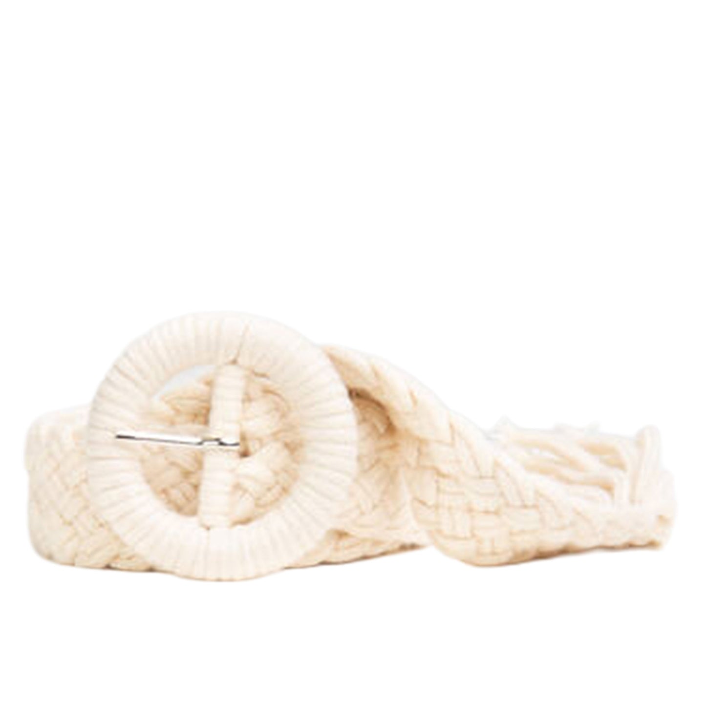 Cintura Intreccio Cord Fibbia Tond Naturale