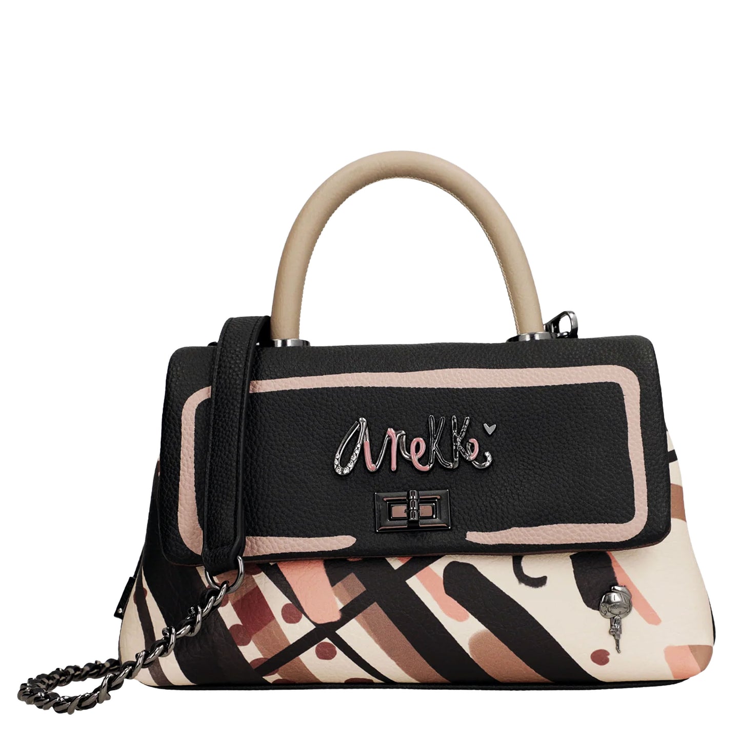 ANEKKE - Borsa manico corto e tracolla Parisian