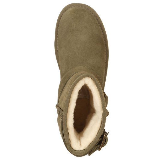 Colors of Califonia - Stivaletti scamosciati, fodera lana, con fibbie-Colors of California-VIALESCARPE