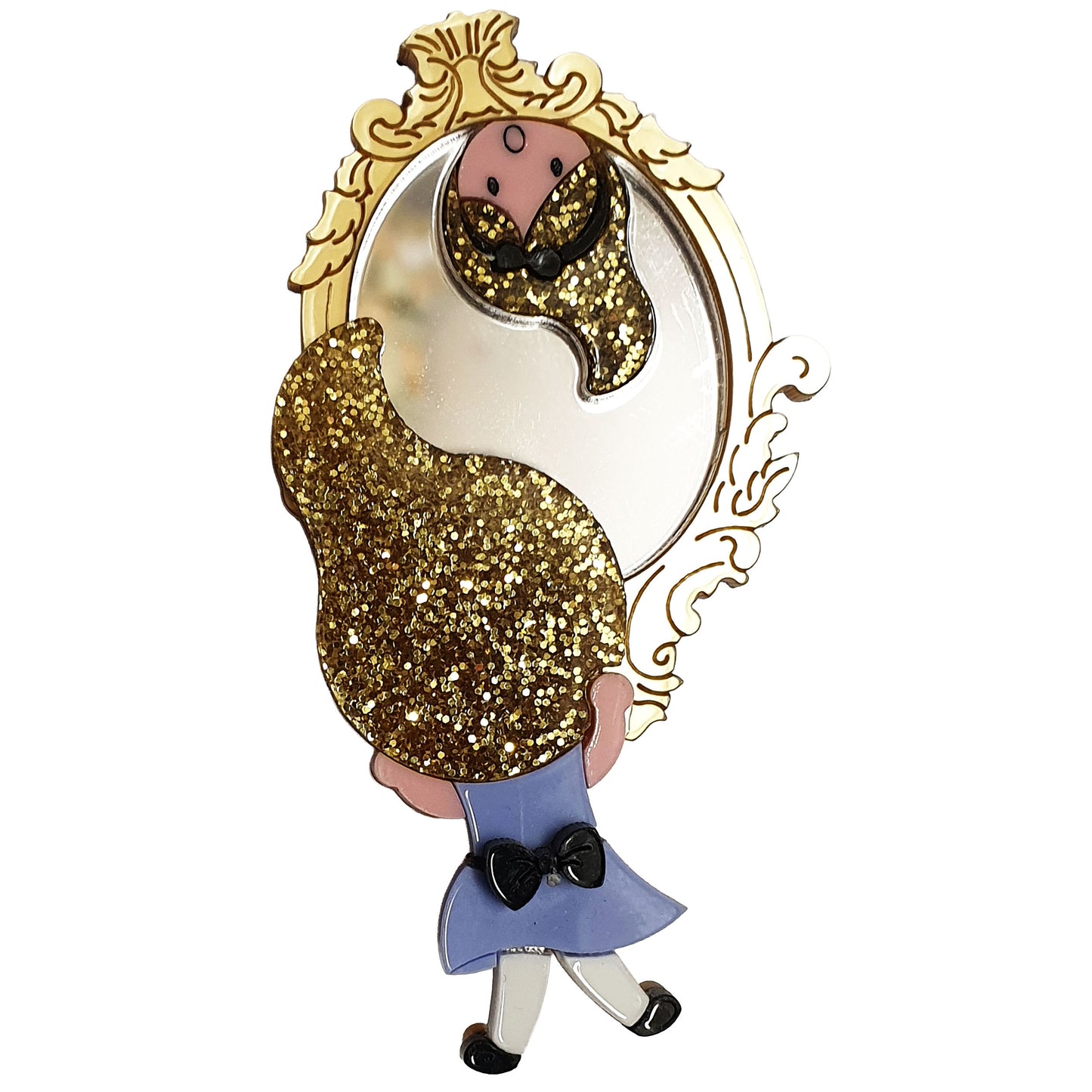 Spilla Alice Specchio