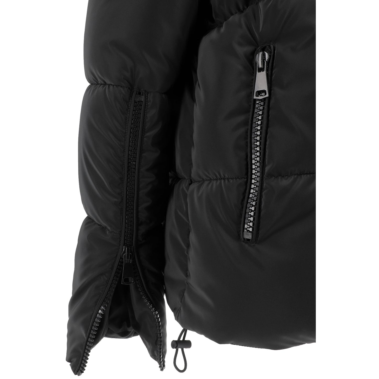 KARAKORUM Piumino Nadine Nero effetto vellutato