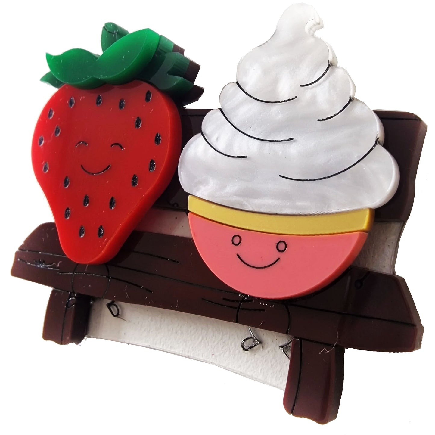 Spilla Fragola e Panna