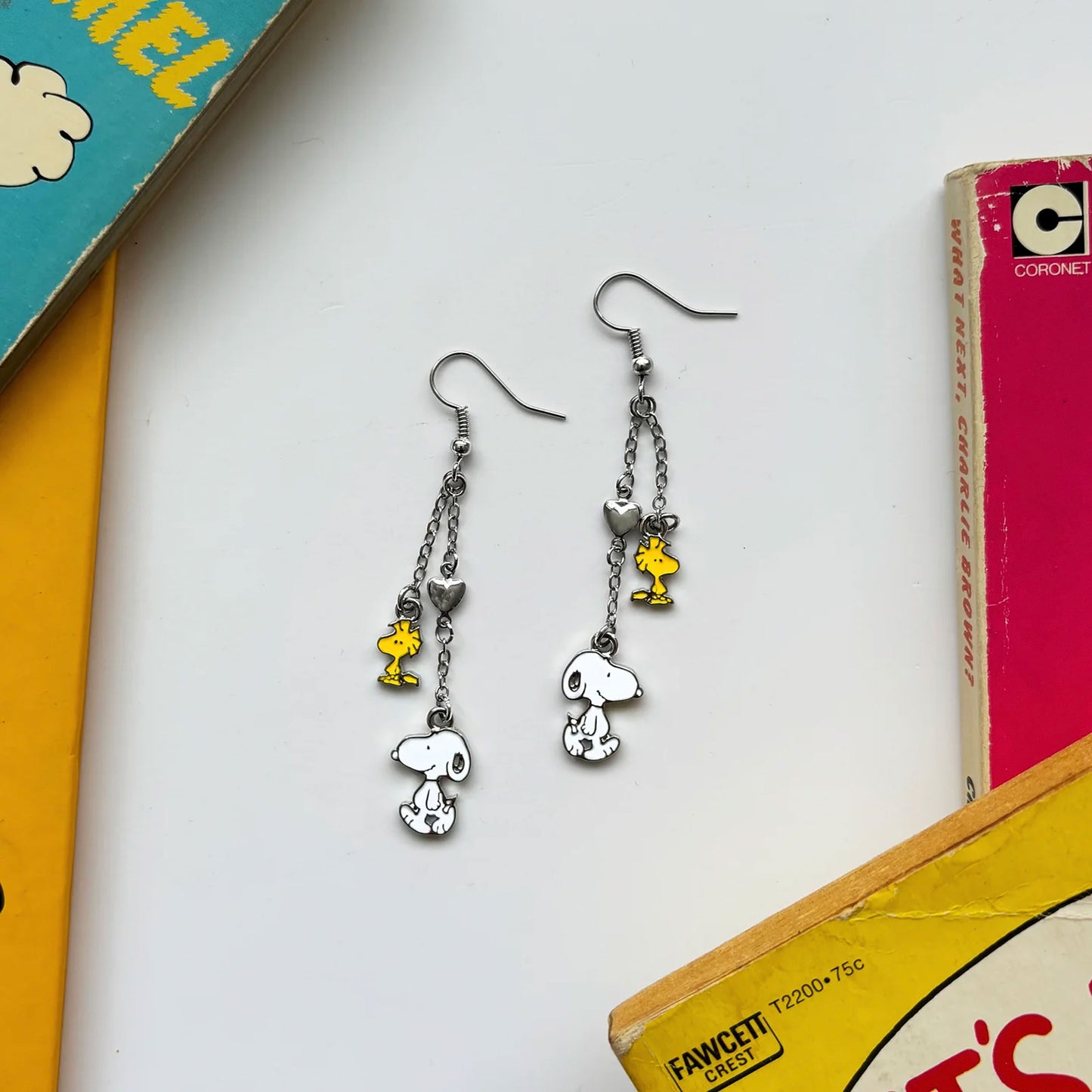 HOUSE OF DISASTER - Peanuts Snoopy and Woodstock Earrings