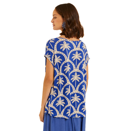PEPALOVES Casacca oversize Casablanca Bluette e Beige