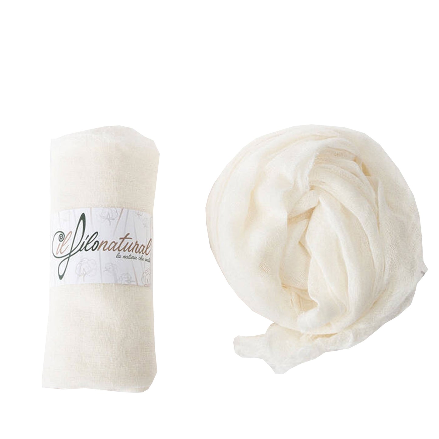 Scialle Foulard Pareo Lino Perla-GliARTiCOLiIL-VIALESCARPE