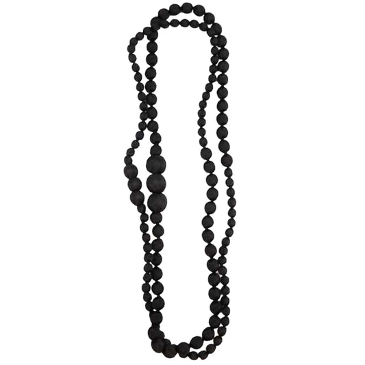 LOOM - Collana Seta Dung Nero-LOOM-VIALESCARPE