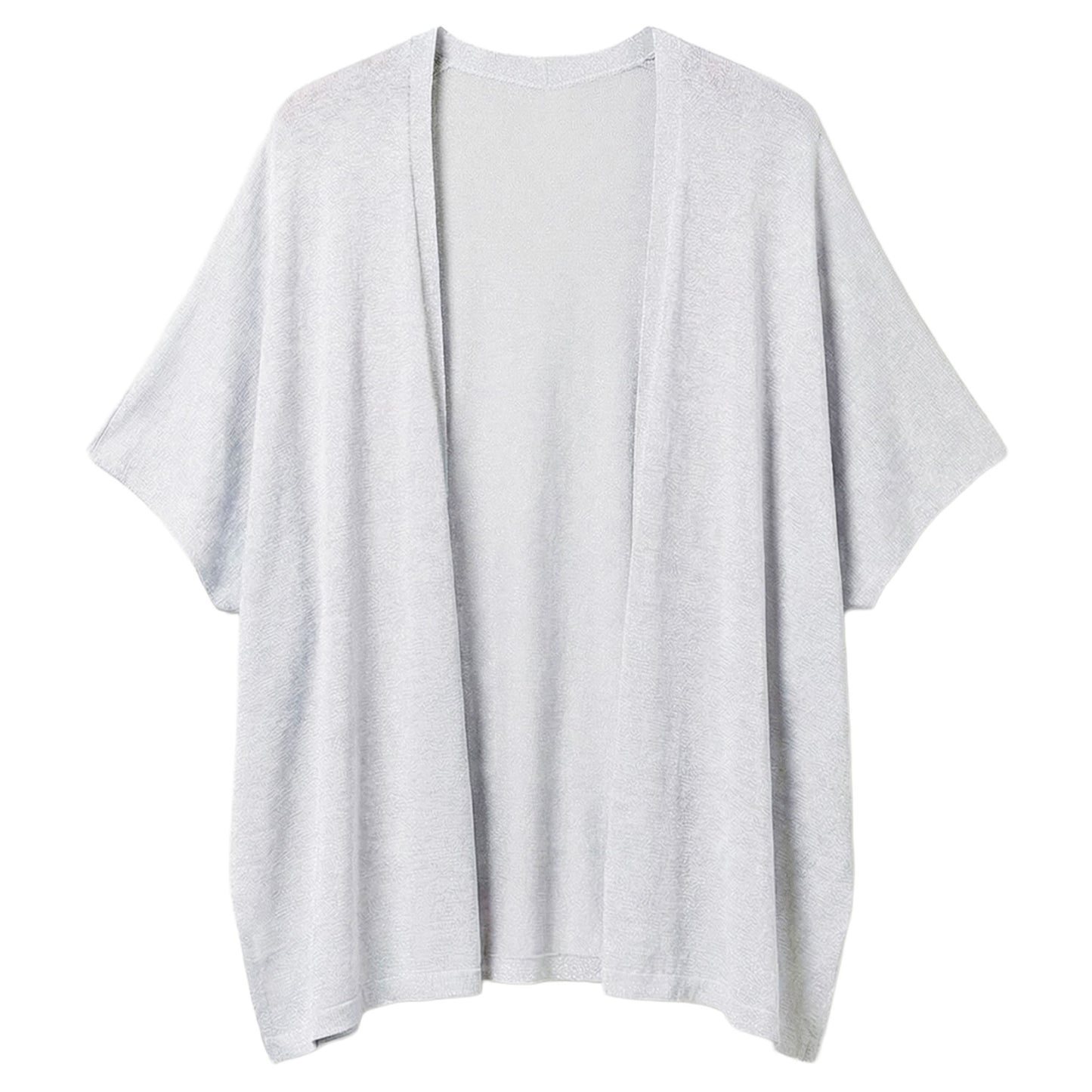SURKANA Poncho Aperto Brillante Argento