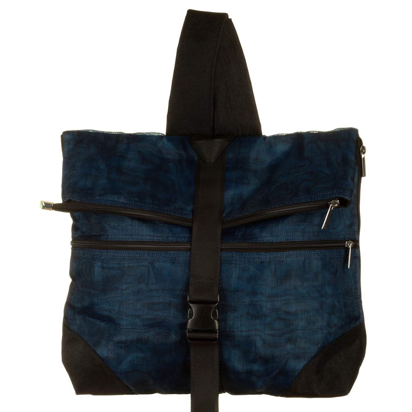 Zaino rete unisex con gomma, blu