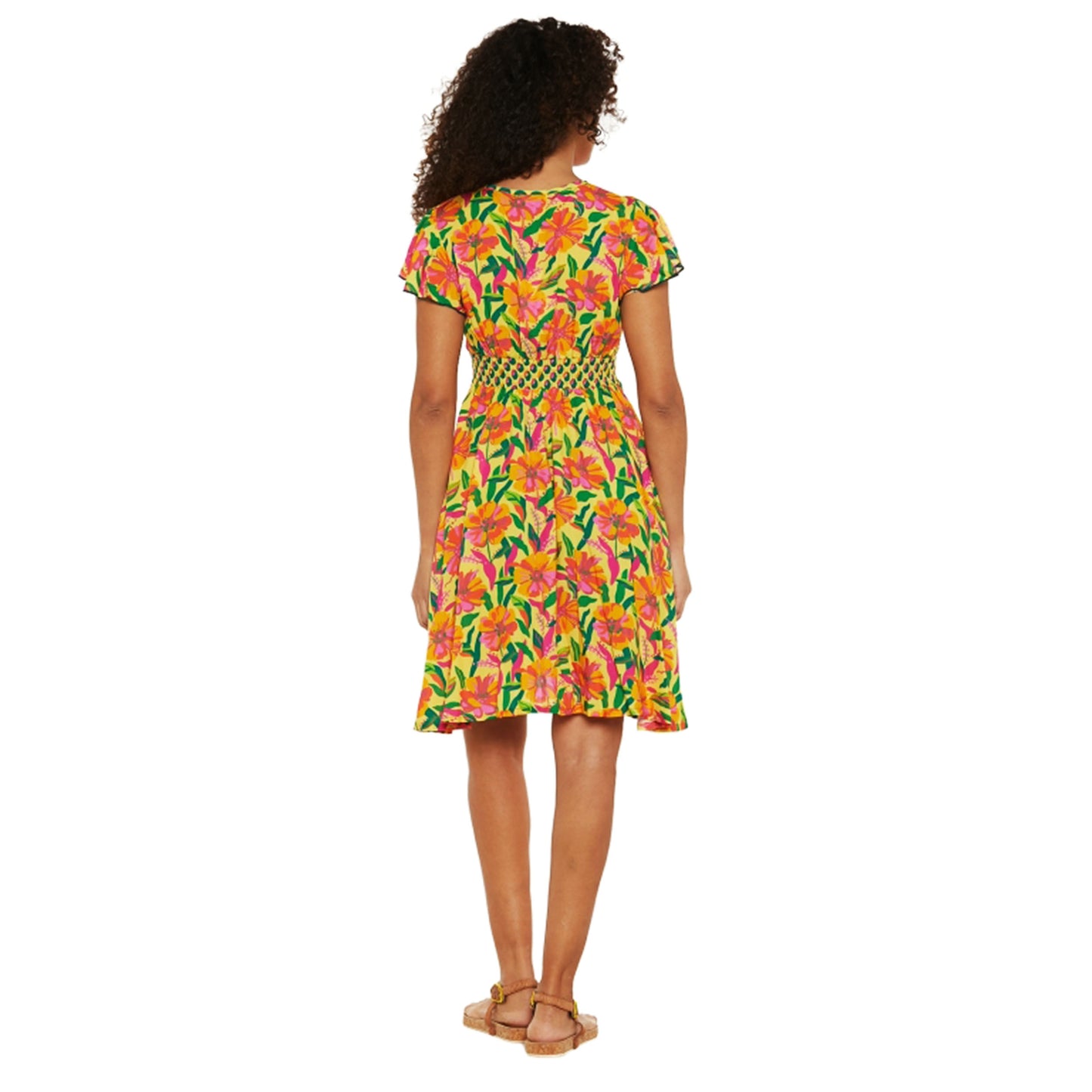 BABA DESIGN - Abito corto Flowers Paradise