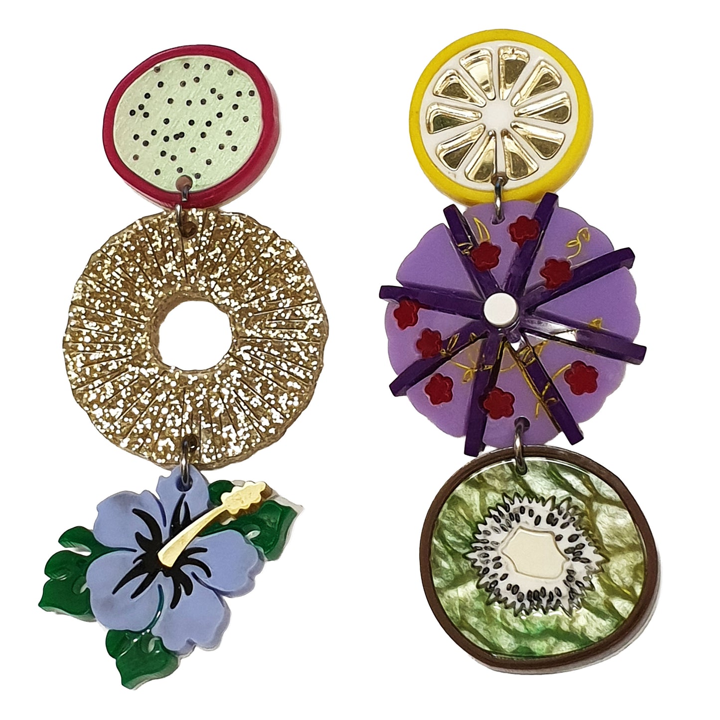 ARKY FLY Orecchini pendenti Frutta Cocktail-ARKYFLY-VIALESCARPE