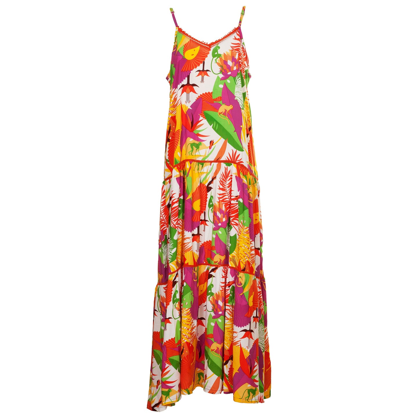 Abito lungo TROPICAL PAPAYA - BABA Design