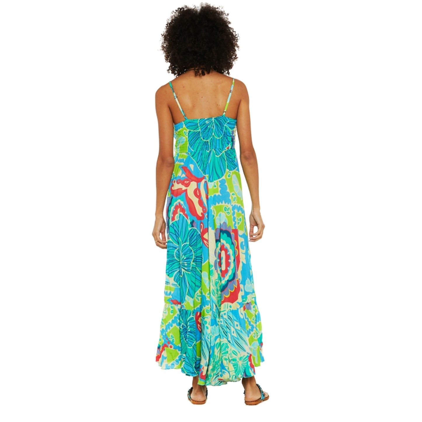 BABA DESIGN - Abito lungo MYSTIC LAGOON