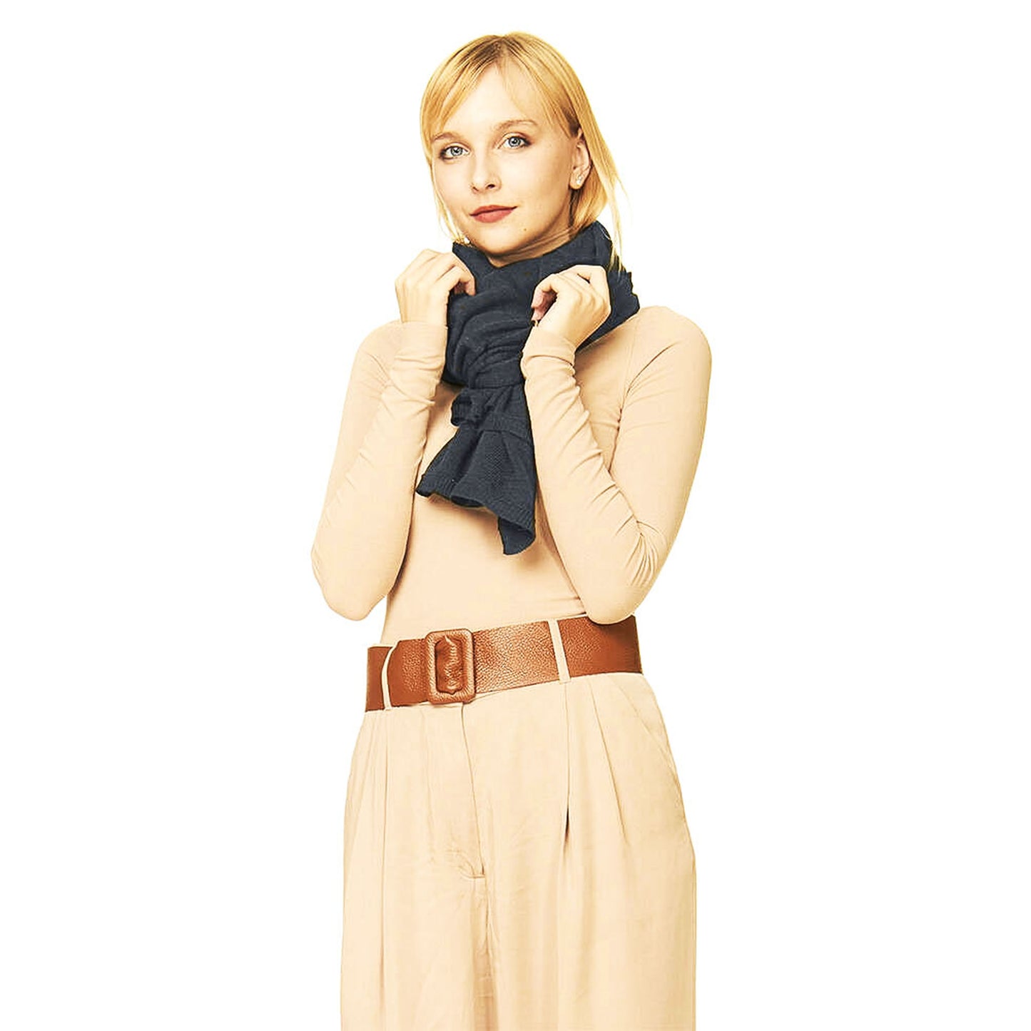 Il Ponchetto lana alpaca Grigio-blu