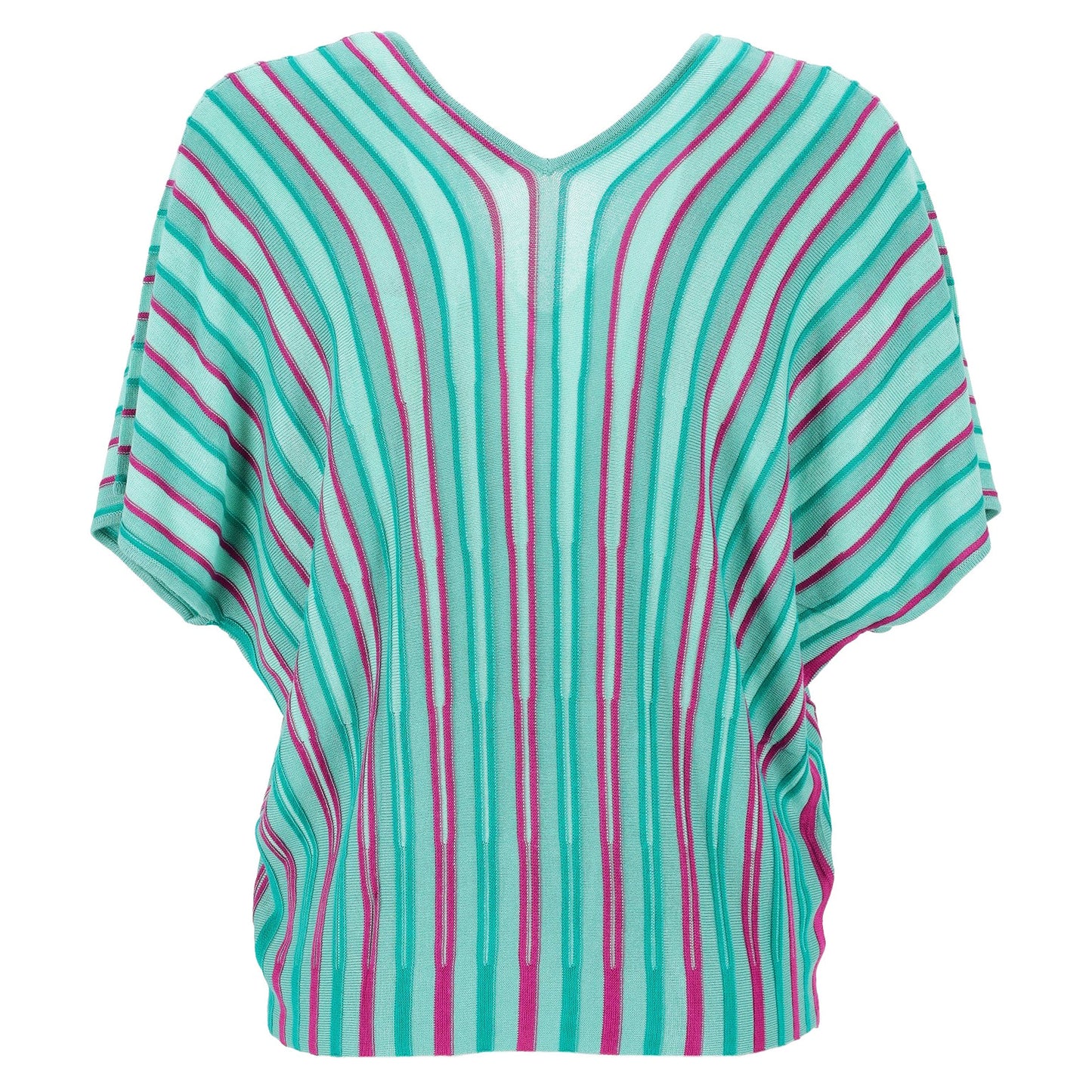 SURKANA - Pullover in maglia manica corta a pipistrello