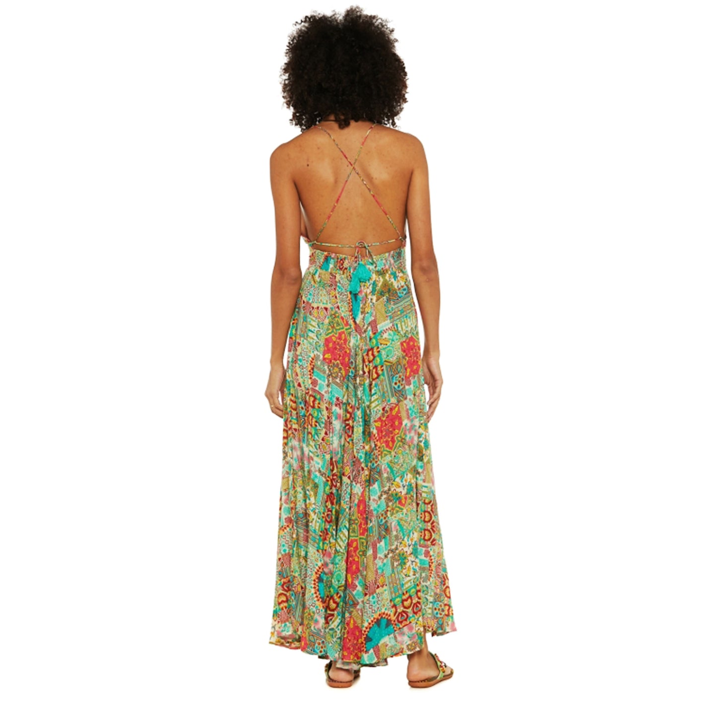 BABA DESIGN - Abito lungo SUNSET SAIL-Baba design-VIALESCARPE