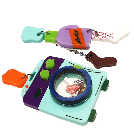 ARKY FLY Oreccchini pendenti asimmetrici lavatrice tiffanu-ARKYFLY-VIALESCARPE