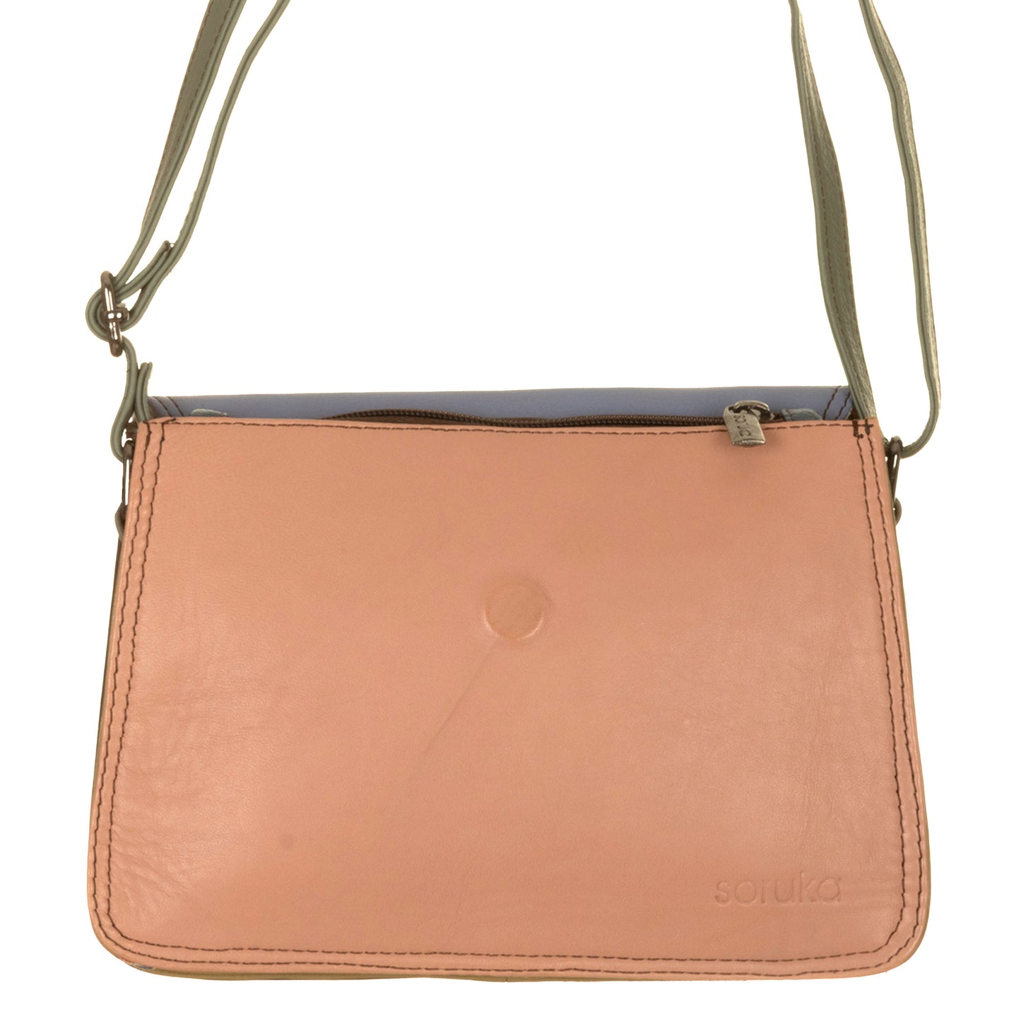 SORUKA Borsa Laia patella reversibile Rosa, maculato - Rosso, Glicine