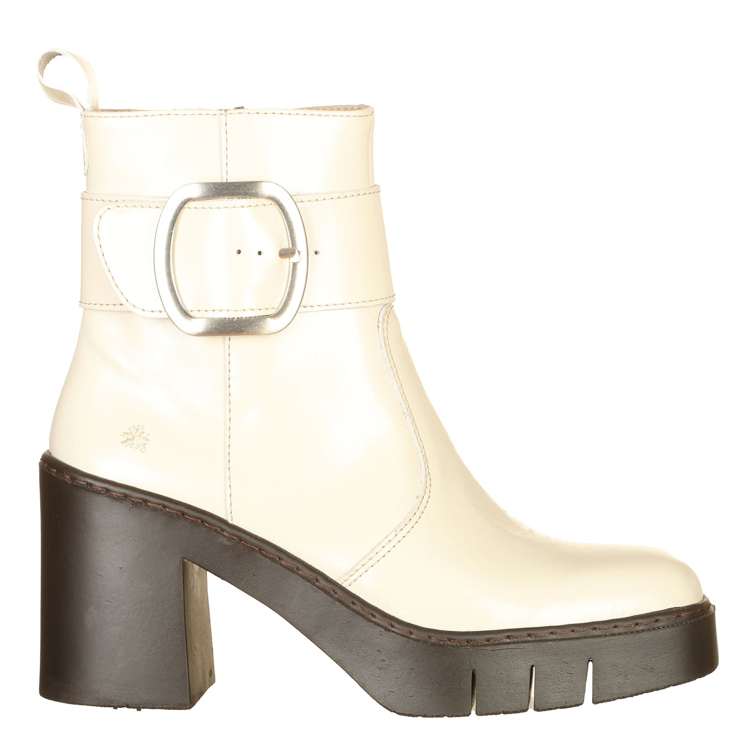 ART Stivaletti Berna Skinny crema con zip