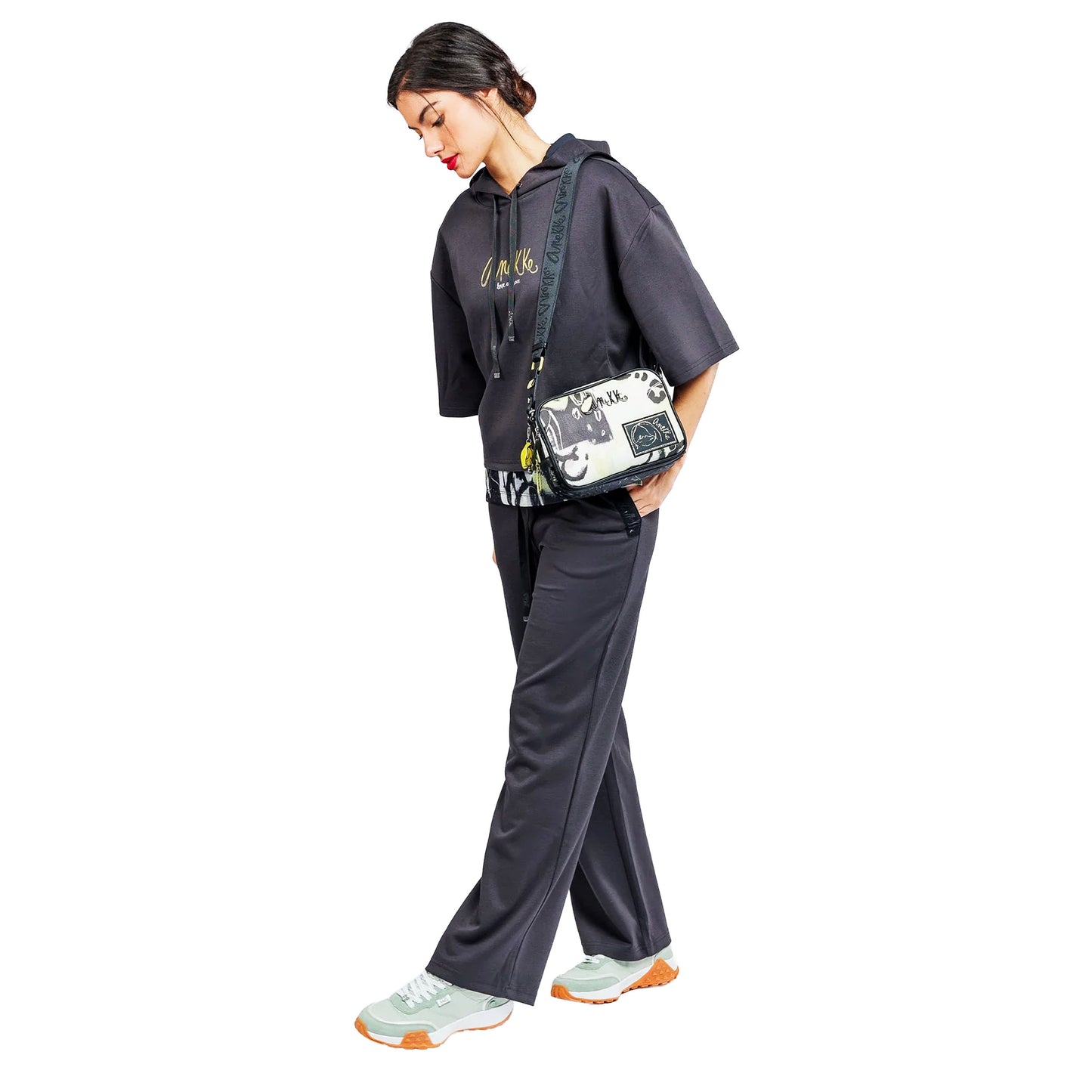 ANEKKE Borsa a tracolla con 2 scomparti Memories