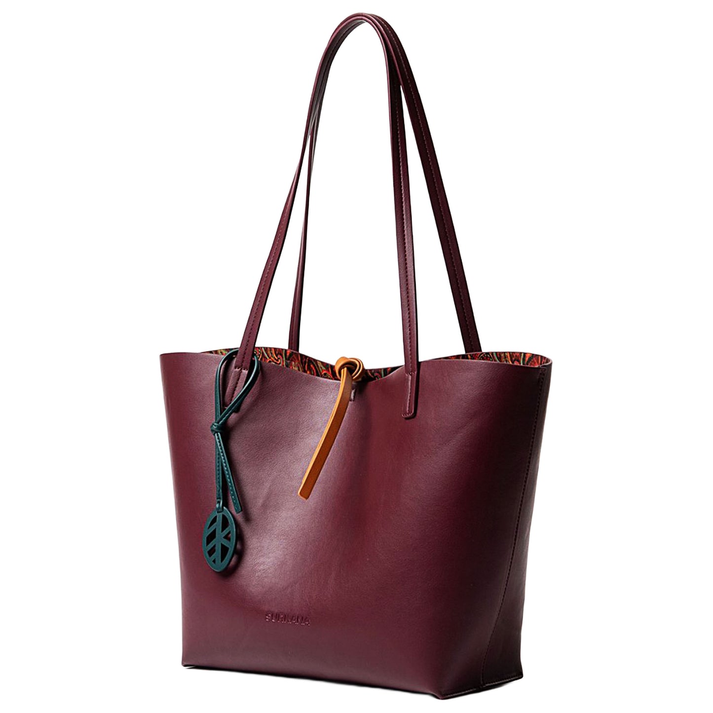 SURKANA - Shopper reversibile con borsa interna per articoli Bordeaux-SURKANA-VIALESCARPE