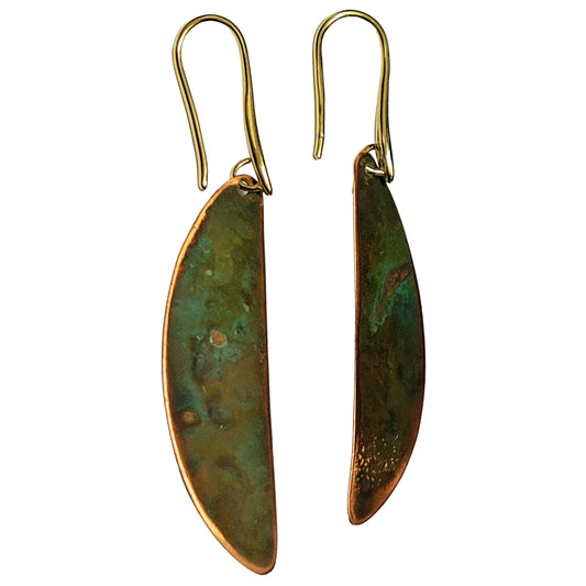 HOIKO Orecchini in rame e ottone foglia di Loto 02