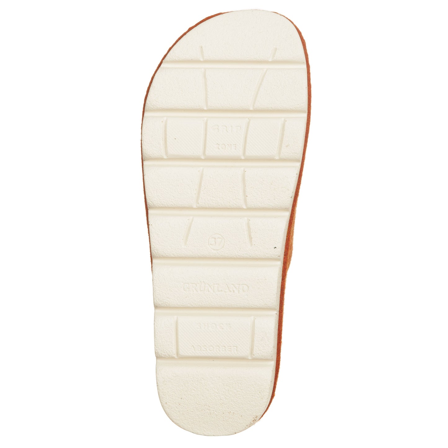 Grunland Ciabatte in feltro riciclato arancio-GRUNLAND-VIALESCARPE