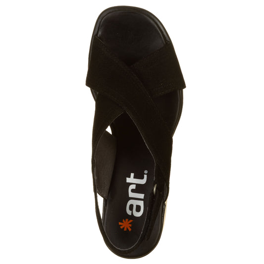 ART Sandali - EIVISSA Nabuk nero-ART®-VIALESCARPE