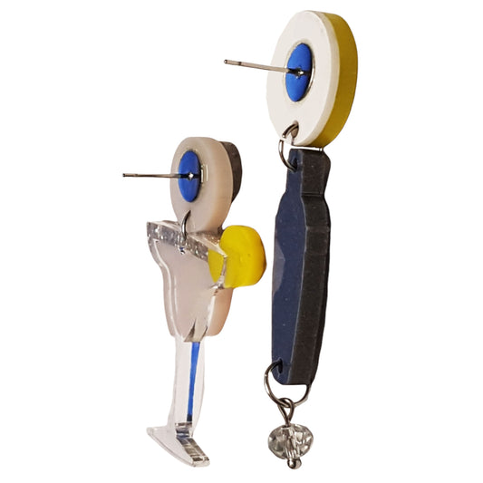 Orecchini asimmetrici Margarita-ARKYFLY-VIALESCARPE