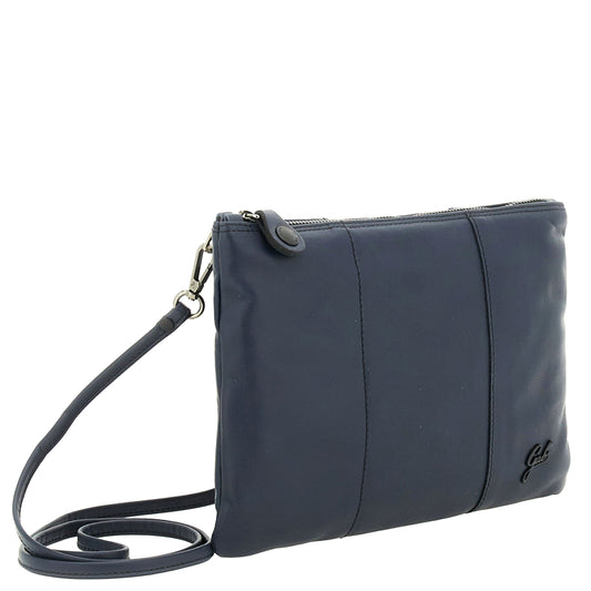 GABS Borsa Pochette "BEYONCE" in Pelle Martellata Blu