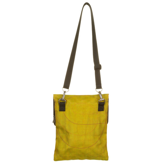 Tracolla rete porta-passaporto giallo-SMATERIA-VIALESCARPE