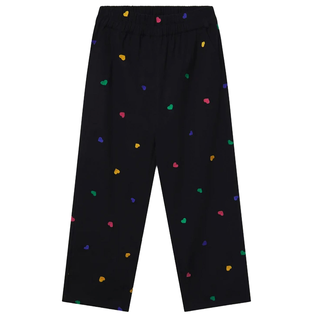 COMPAÑÍA FANTÁSTICA Pantaloni neri con stampa Candy-Compañía Fantástica-VIALESCARPE